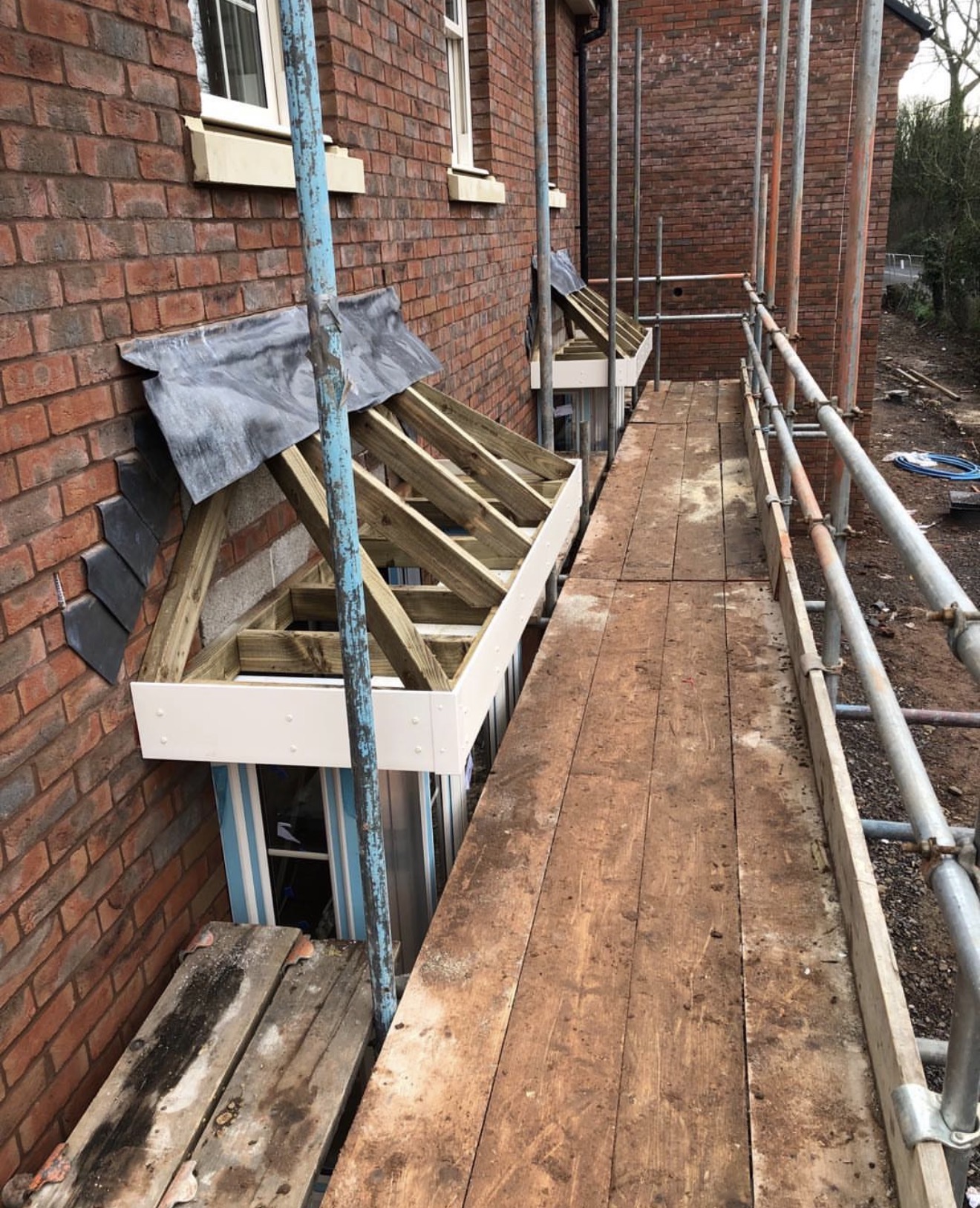 House extension structural carpentry work